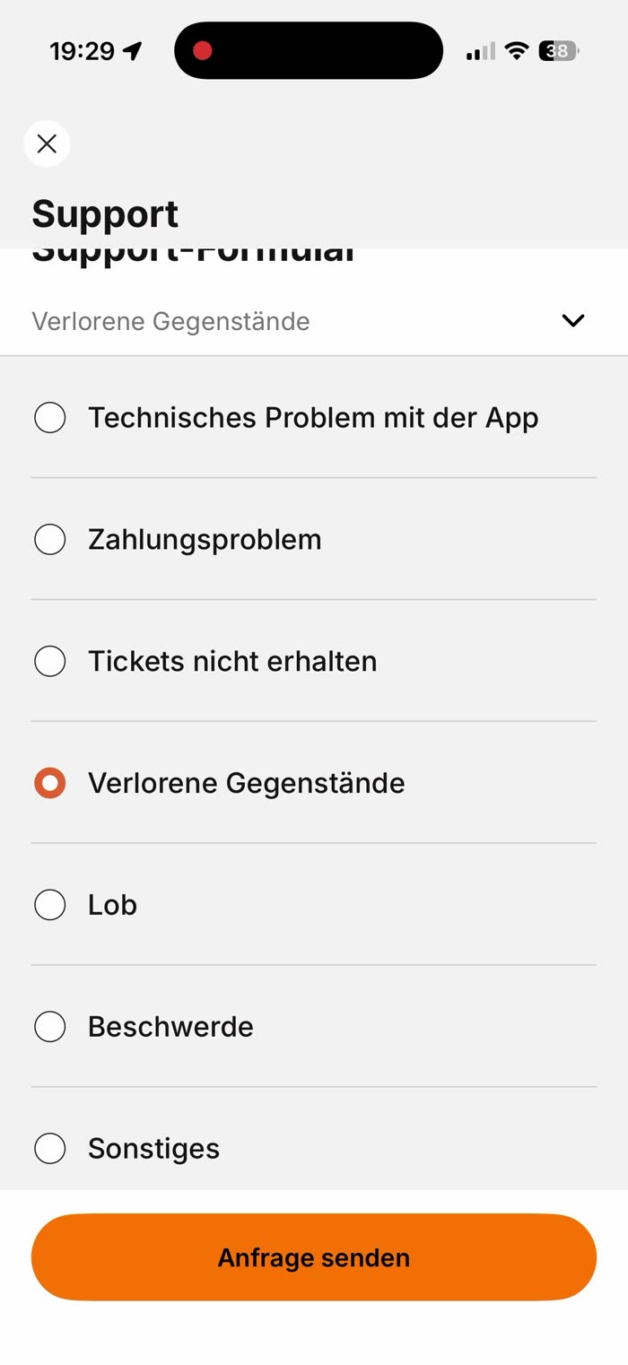 Hilfe, FAQ & Support kontaktieren