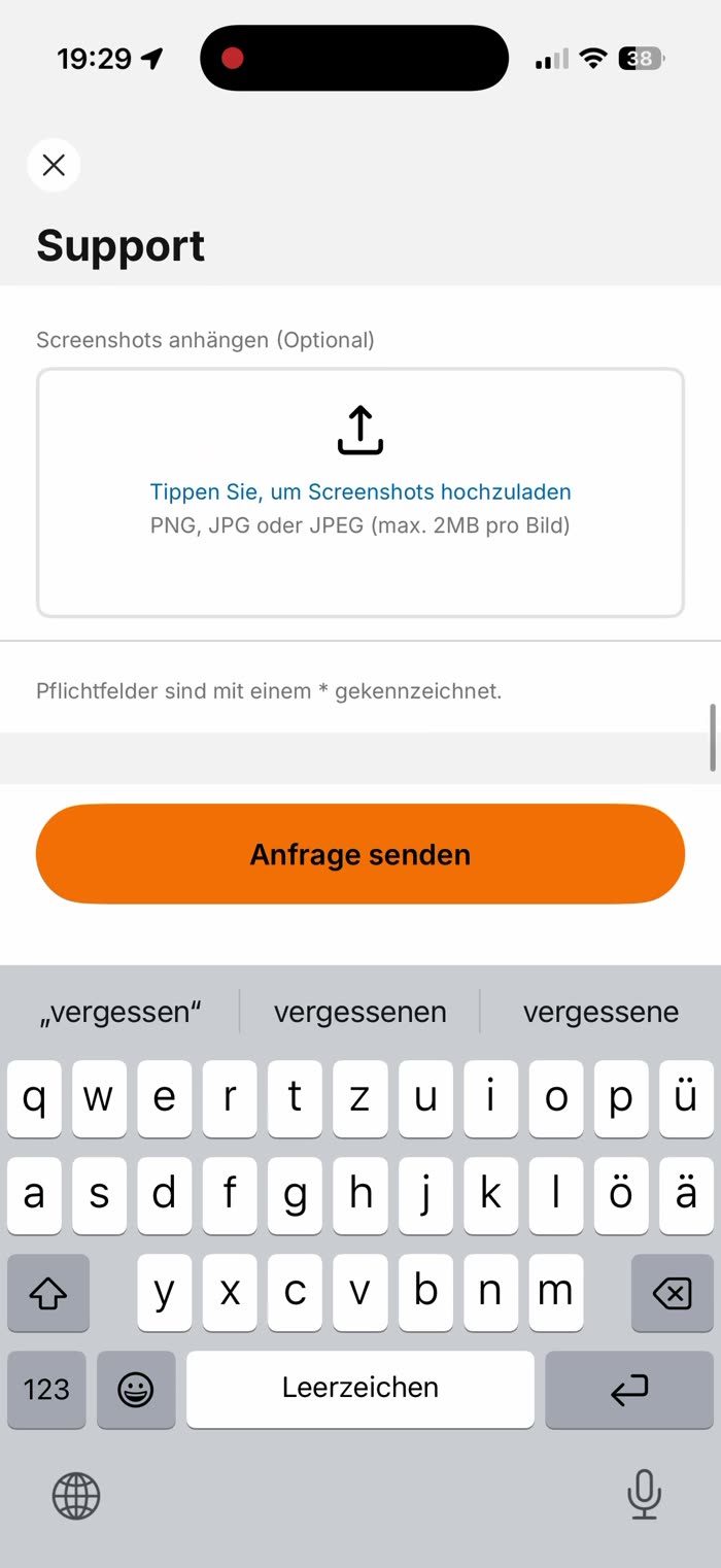 Hilfe, FAQ & Support kontaktieren