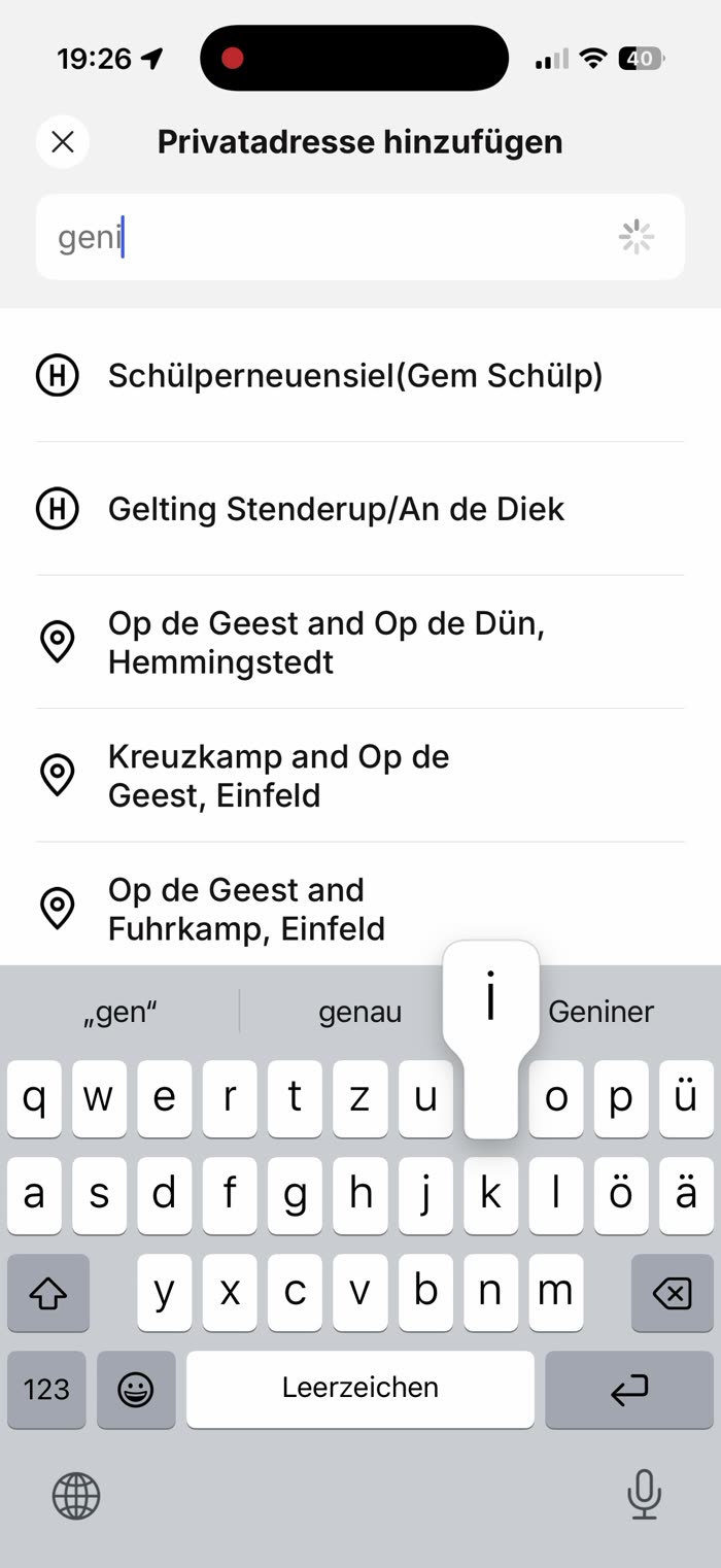 Adresssuche liefert bei kurzen Eingaben irrelevante und teils fremdsprachige Treffer