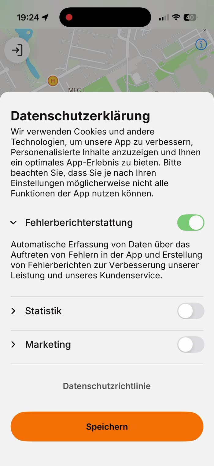 Rechtschreibfehler „Personenalisierte“ im Datenschutztext